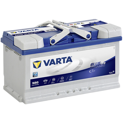 Akumulator Varta 80Ah 800A Blue EFB N80